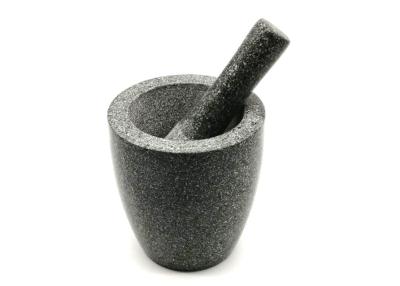 China Natural Granite Stone Mortar And Pestle Set Spice Herb Grinder for sale