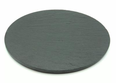 Chine Écologique extérieur naturel rond noir du diamètre 22cm de Placemats d'ardoise à vendre