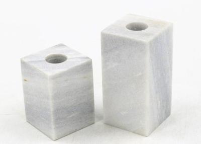 China 100% Natural marble 5x5x7cm Stone Candle Holders zu verkaufen