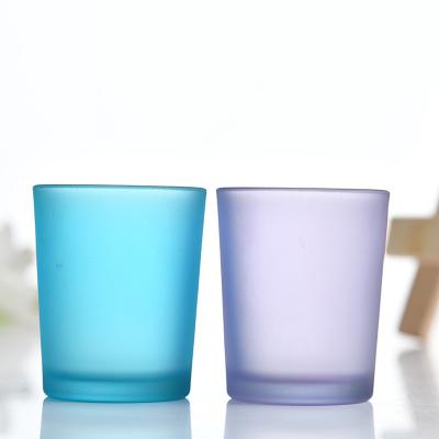 China Home Decoration 100ml Glass Candle Bottle Candlestick Cup Candle Jars for sale