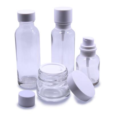 China Personal Care 50ml 110ml 130ml Lotion Glass Bottle With Pump Goat Milk Bottles Glass Cosmetic Dispensing Bottle for sale