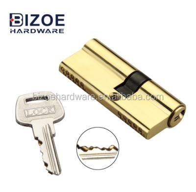 China High Quality Double Door Groove Door Lock Brass Cylinder for sale