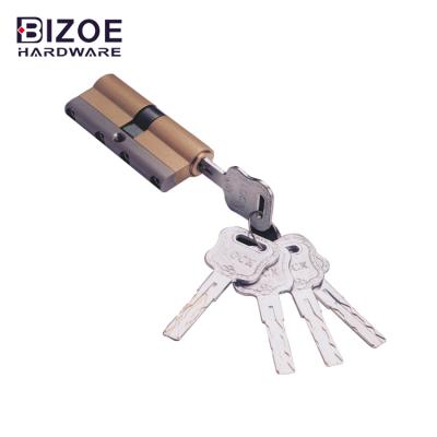 China Door Lock European Cylinder Door Mortise Door Lock Solid Brass Construction Open Master Cylinder Double for sale