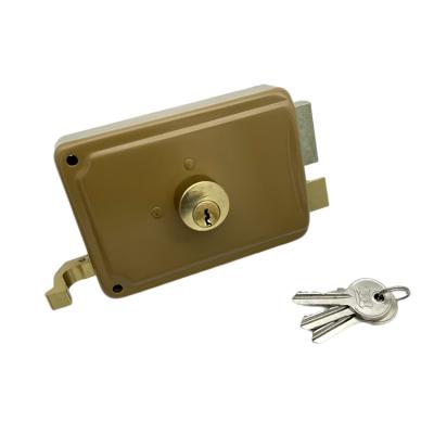 China Household Middle East F&F Type Smart Brass Cylinder High Security Door Rim Anti-theft Lock For Door for sale