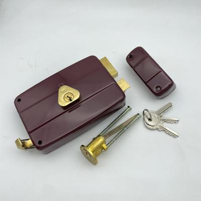 China Classic Brass Cylinder Household 105A Lock Anti-theft Middle East CISA Type Door Rim Lock for sale