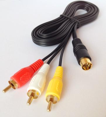 China Cable de Saturn sistema de pesos americano para SEGA MASTER SYSTEM MEGADRIVE TV/AV RCA CABLE/LEAD en venta