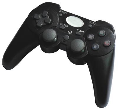 China ABS 2.4G Sixaxis drahtloses USB Gamecontroller-Doppelt-Erschütterungs-Feedback für Vedio-Spiel zu verkaufen