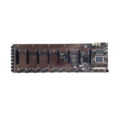 China gpu factory mainboard 8gpus 8usb 8pcle b75 pc case motherboard desktop graphics card for sale