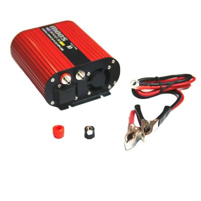 China 500W Universal Socket Modified Sine Wave DC 12V AC 220V 110V Car Power Inverter with 2 USB and External Fuse 126*116*56mm for sale