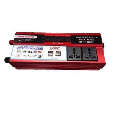 China Inverter 1500w dc 12v to ac 220v 50Hz frequency converter inverter 250*102*58mm for sale