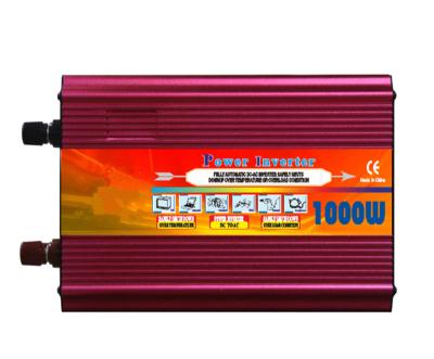 China Red Housing And Dual Fans 1000 Watt High Power Wave Corrected Inverter For Car 215*150*80mm for sale