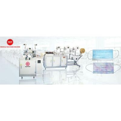 China Factory HUITONG Automatic High Capacity PLC Control Medical Flat Mask Making Machine for sale