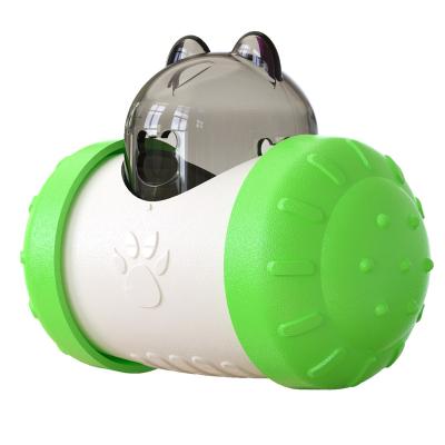 China 2022 Fashionable New Fashionable Pet Cat Food Dispenser Toy Rocking Promotional Faulty Damper For Sale for sale