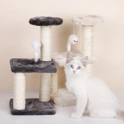 China Sustainable New Design Eco-friendly Scratches Board Cute Sisal Rat Cat Climbing Frame Toy for sale