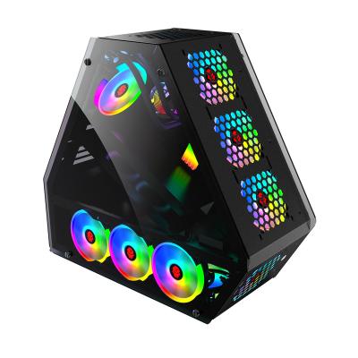 China Latest Products YGM Coolman T8 Gaming Desktop PC Computer Computercase China Computer Desk Case for sale