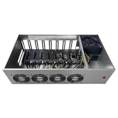 China With fan silent gpu server case 70mm gpu 8 case frame spacing full set with 2000w power for sale