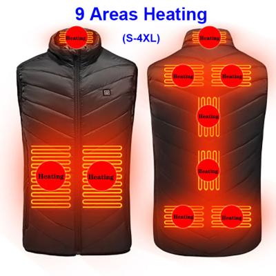 China OEM High Quality Outdoor Warm Waist Smart Waistcoat Anti-wrinkle 5V Fill Heating Wash Heated Vest In Women With Neck Warmer for sale