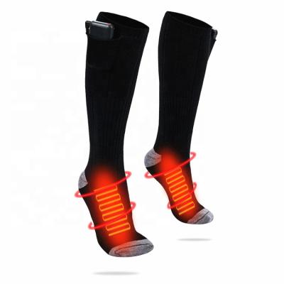 China QUICK DRY USB Winter Temperature Control Thermal Electric Heated Socks Men and Women Rechargeable Warmer Warmer Pads for Outdoor Sports for sale