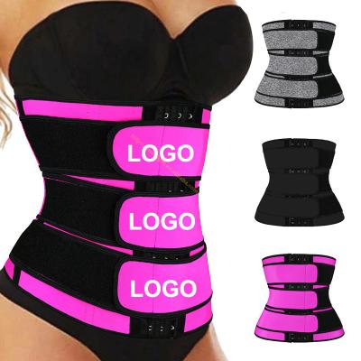 China Custom Logo Design Women Body Shaper Neoprene Compression Trimmer Sweat Belt Waist Trainer For Lady Best Seller Wholesale for sale