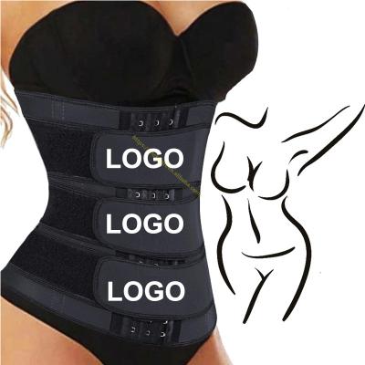 China Custom Logo Compression Zipper 3 Strap Corset Cincher Sauna Belt Waist Trainer For Woman Top Quality Invisible Breathable Women New Design for sale