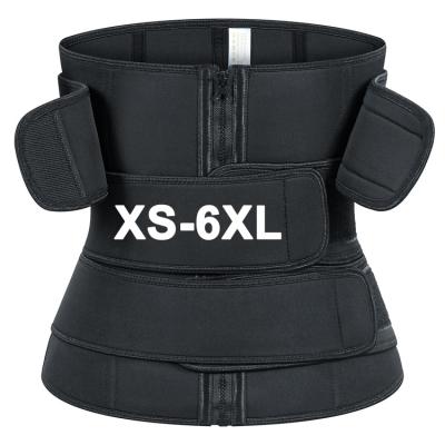 China Breathable Custom Logo 3.5mm Neoprene 9 Bone 3 Straps Three Straps Steel Zipper Compression Slimming Body Shaper Corset Waist Trainer For Women for sale