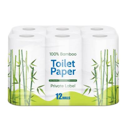 China Bamboo Ultra Pulp Baby Tissue 3ply Soft White Bamboo Toilet Paper for sale