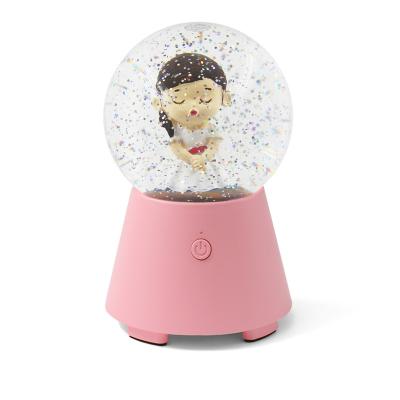 China None Colors Ball Night Light Little Girl Stage Water Globe BT Speaker for sale