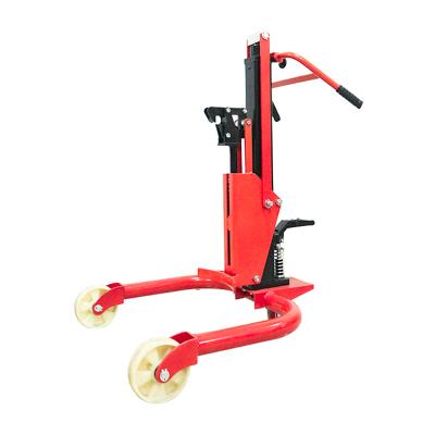 China Oil Drum Handling 300kg 0.4 Meter 0.2 Meter Hydraulic Manual Oil Drum And Drum Lifter Pallet Truck for sale