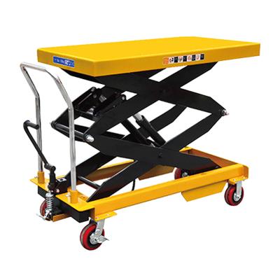 China Maintenance 150kg 350kg 500kg 1000kg Small Hydraulic Lift Table Manual Lift Table Scissor Table Lift for sale