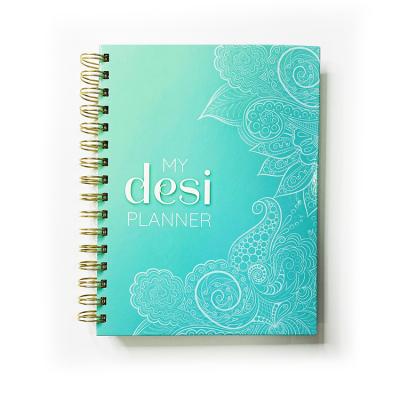 China Custom Printed A5 School Paper Day Diary Notebook Planner Spiral Custom Logo Printed Cover for sale