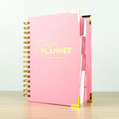 China Custom Hard Diary Cheap Diary Agenda Spiral Notebook Cover Weekly Planner for Printing Logo for sale