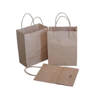 China Biodegradable Factory Directly Supply Custom Matt Kraft Paper Bag Pakistan Flower Logo for sale