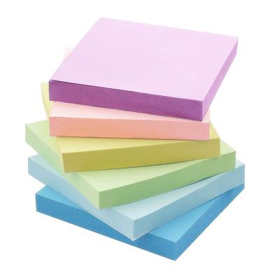 China Custom Design Self Adhesive Personalized Square Shape Printed Colorful Sticky Notepad Print Factory Direct Sale for sale