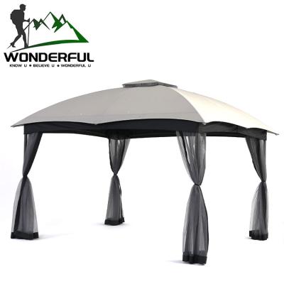 China Wholesale modern large space 2.95*3.65m discount desert polyester fabric large 6-8 person camping tent for sale