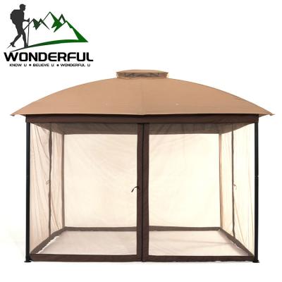 China Large Space Iron Shelves Mens 6-8 Tents Small Polyester Fabric Double Top Curtain Outdoor Large Camping for sale