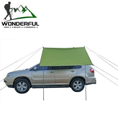 China Quick Easy Portable Picnic Car Sunshield Folding Roof Cover Waterproof Anti-UV Cover Sun Shade Cartet for sale