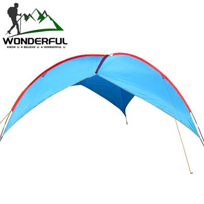 China Movable Folding 3 House Raincoats 4 Person Outdoor UV Protection Sunshade Canopy Camping Tent Large for sale