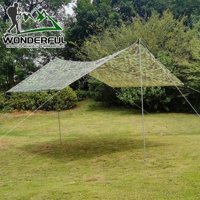 China Mobile home 3 multifunctional raincoats 4 person ultra light UV protection camouflage beach umbrella outdoor camping tent for sale