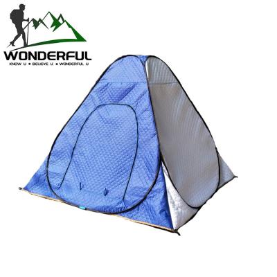 China Deep Insulated Oxford Mobile Cloth House Cold Pad Quilted To Keep Winter Warm Outdoor Ice Fishing Tent for sale