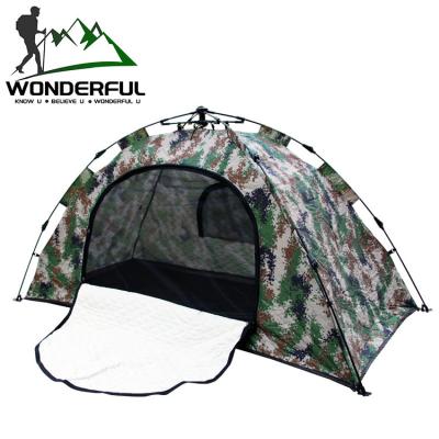 China Winter Movable Single Temporary Outdoor Double Work House Camouflage Ice Fishing Insulated Large Pitched Tents For Sale for sale