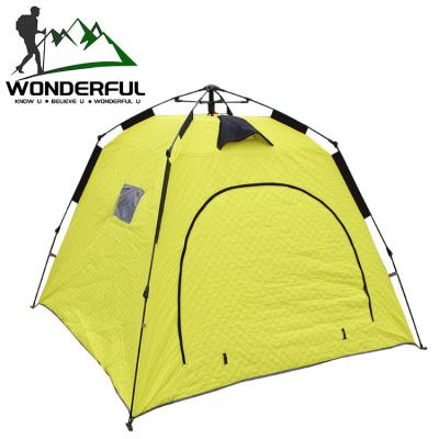 China Portable Easy Installed House 2 People Mobile Winter Accessary Insulated Outdoor Carp Camping Ice Fishing Tent for sale