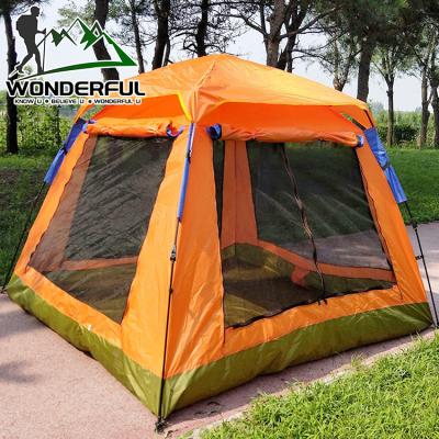 China Double Layer Customized 4 Person Ultralight Easy 3 Bedroom Double Layer Waterproof Pop Up Military Portable Camping Tent for sale