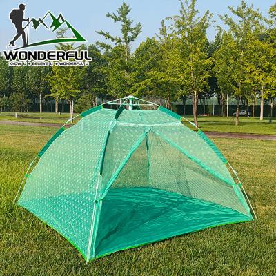 China Quickly Pop Open Single Layer 2 Person Portable Weight Lightweight Outdoor Camping Automatic Mosquito Net Tent for sale