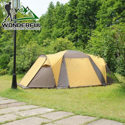 China 4-6 Person Breathable Polyester Outdoor Portable Foldable Waterproof Large Space Family Travel Hiking Camping Tent for sale