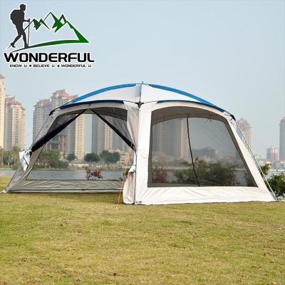 China Anti-mosquito Oxford 8 Person Sun Shelter Beach Fishing Outdoor Camping Tent with Mosquito Net for sale