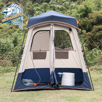 China Extended Type - 2 Person 150D Oxford Two Room Outdoor Event Pop Up Changing Clothes Shower Camping Tent for sale