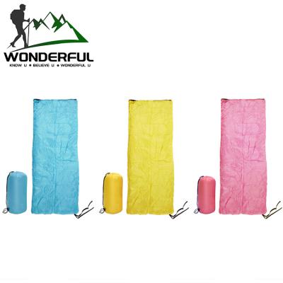 China Summer Thin Outdoor Portable Folding Spring Cotton Envelope Camping Waterproof Sleeping Envelope Type Bag for sale