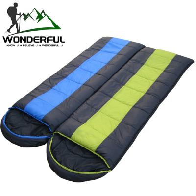 China Warm Portable Light Weight Portable Travel Camping Envelope Hooded Hike Outdoor Sleeping Envelope Bag Foldable for sale