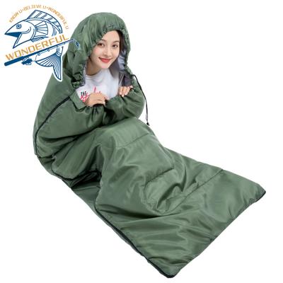 China Extended Type Customized Portable Weight Adult Camping Autumn Travel Office Home Light Single Spring Sleeping Bag for sale