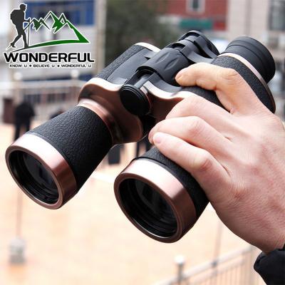 China 20*50 High Quality Bronze Outdoor High-definition Outdoor Travel Night Vision High-power Binoculars for sale